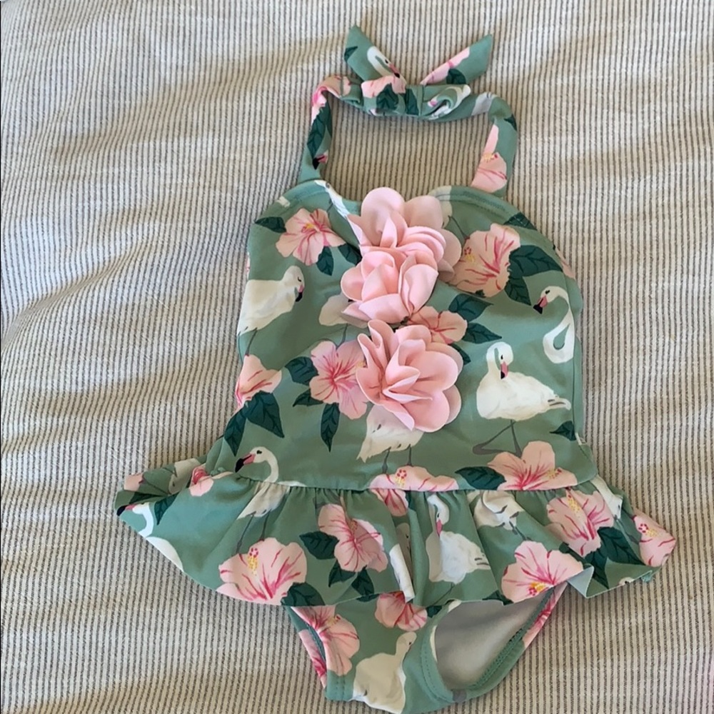 Janie and jack swan bathing suit